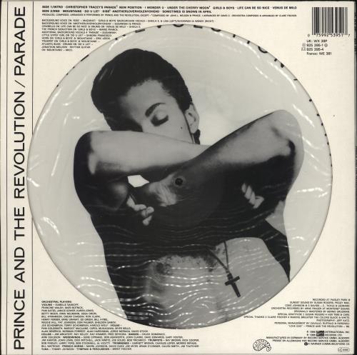 Prince Parade - EX UK picture disc LP (vinyl picture disc